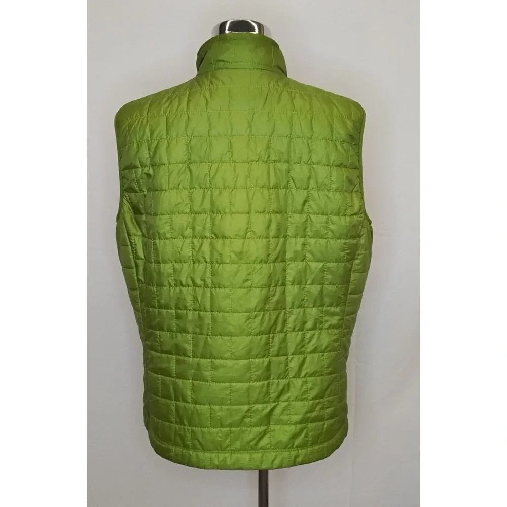 Patagonia Nano Puff Vest Men's XL Lime Green Insulated Active Wear #Z5766